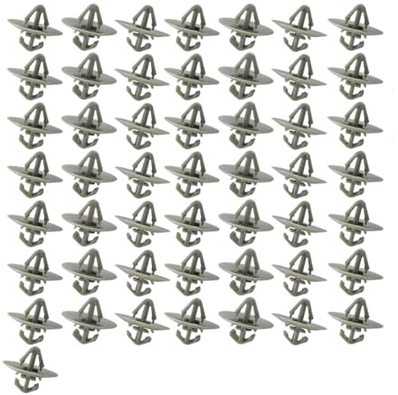 JNNJ 50 Pièces Clips Fixation Voiture, Clips De Garniture De Panneau De Moulure Porte Latérale, Clip Plastiques Pour Pare-Chocs Et Moulures, Voiture Garniture Inférieure L'habillage Latéral Clips