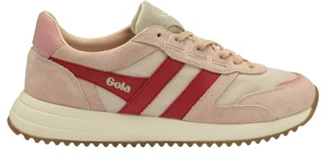 Gola Mixte Chicago Baskets, Wheat/Pearl Pink/Deep Red, 36 EU