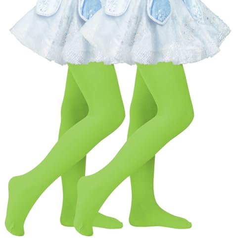 Century Star Collant da balletto per bambine – 2 paia di collant da danza elastici per neonati e bambini, antiscivolo, perfetti per balletto, danza e sport, 3-6 Jahre