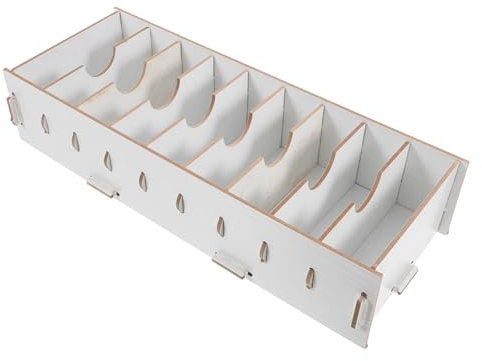 DIYEAH Visitenkartenhalter Holz Mdf Weiß Große Aufbewahrungsbox Stabiler Schreibtisch Organizer Business Karten Display Für Büro Und Homeoffice