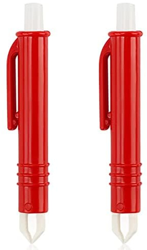 Outil de retrait de tiques en plastique dur robuste pour chiens/chats et personnes, avec extracteur de tiques (rouge)