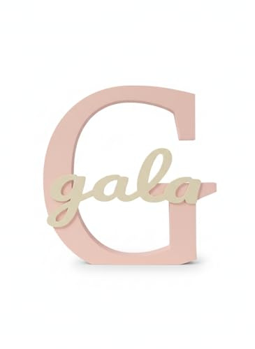 X TO PRINT Letra Decorativa Personalizada. Inicial con nombre para Habitación infantil, Mesa de Dulces y Eventos. Color y tamaño a elegir. Regalo para Niños, Cumpleaños, Bautizos y Comuniones.