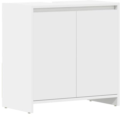 vidaXL Badrumsskåp vit 60x33x61 cm konstruerat trä