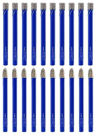 SHDIATOOL Brocas de diamante 6mmx10 con punta de carburo de perforación 6mmx10, Brocas sacanúcleos con vástago redondo