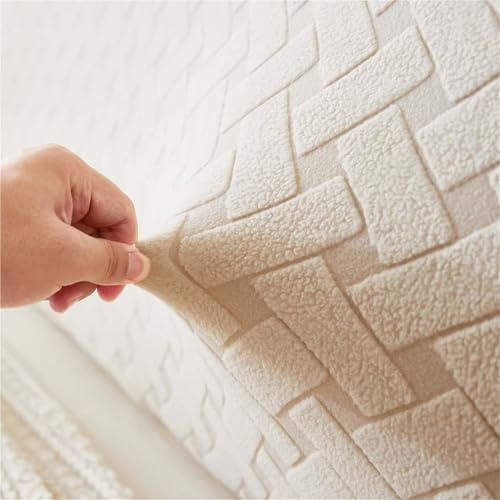 JHOMHF Jacquard Universal Headboard Cover Stretch Headboard Protector Cover Dustproof Thick Furniture Cover With Elastic Band(O,120cm)