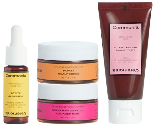 Ceremonia Hair Wellness Kit, Scalp & Hair Reset Weekly Pack for Deep Cleansing & Hydration