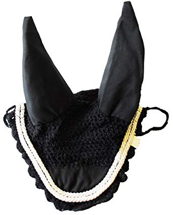Rhinegold Fly Veil/Noise Muffler-Full-Black