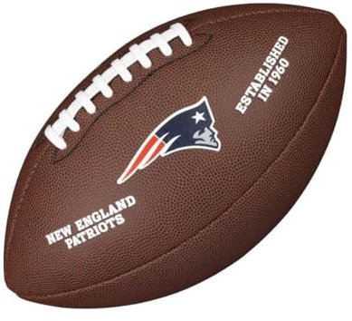 Wilson Für Freizeitspieler Team Logo Komposit-Football American, Brown, Uni