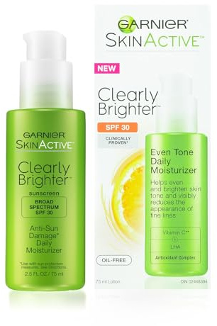 Garnier Skin Active Clearly Brighter Anti-Sun Damage Daily Moisturizer with Broad Spectrum SPF 30 2.5 fl. oz