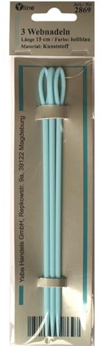 Yline - 3 Stück Webnadeln Kunststoff, Länge: 15 cm, Flechtnadeln, Webzubehör, Web- Nadel Nadeln, sl, 2869