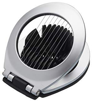 MasterClass Deluxe Boiled Egg Slicer / Wedger, Stainless Steel, Silver