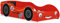 Racing Car - Kids Bed - Digger Bed Frames - Junior Bed Frame for Kids and Toddlers - Bedroom Furniture for Juniors - Red - 140x70cm