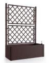 Stefanplast STF640 Deluxe Jardinière avec Treillage Marron