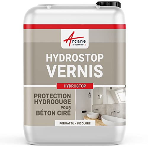 Barniz para Hormigón Pulido, protección hidrófuga y oleófuga: HYDROSTOP - 5 L - ARCANE INDUSTRIES
