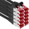 1aTTack.de - 10x 3 metri cavo patch CAT6 S/FTP PIMF schermatura CAT.6 cavo di rete RJ45 cavo Ethernet DSL router LAN switch modem pannello patch - nero - 10 pezzi
