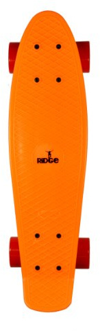Ridge Retro 22 - Skateboard, Color Naranja y Rojo, 55 cm (22'')