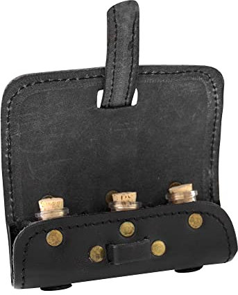 Grandeur Nature Larp Cosplay Porte Fioles Marron + 3 Bouteilles