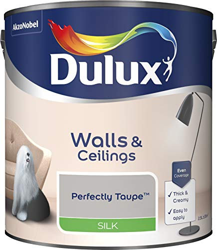 Dulux Paints 2.5 Litre Ready Mixed Silk Perfectly Taupe