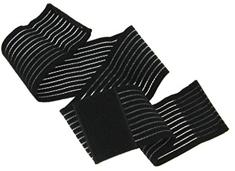 BXT Elastic Breathable Wrap Ankle Support Brace Compression Knee Elbow Wrist Ankle Hand Support Wrap Sports Bandage Strap with Hook & Loop Fastener Straps(A PIECE)
