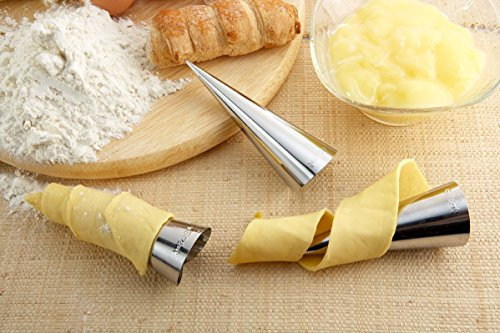 GP&Me Backformen-Set aus Edelstahl für Sahnehorn, 3 Stück