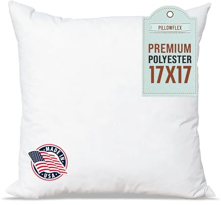 Pillowflex polyesterfylld maskintvättbar 43 cm x 43 cm 17 x 17 - tum kuddforminsats