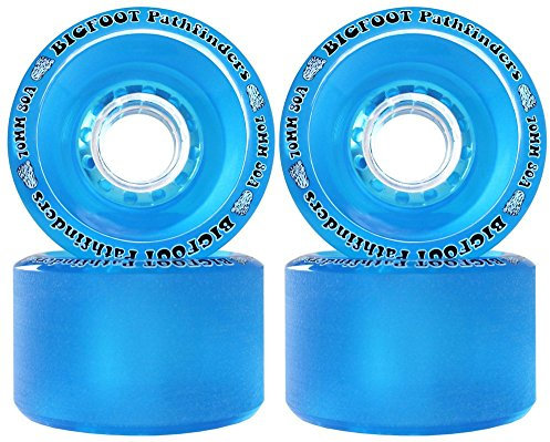 Bigfoot Freeride Longboard Wheels Stoneground Pathfinders 70mm x 45mm 80a Blue