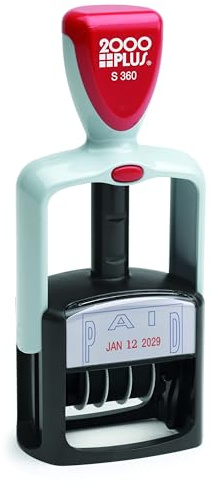 COSCO 2000 Plus 2-Color Paid Dater (COS011033), Blue