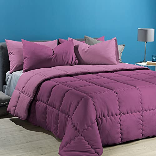 Caleffi - Bettdecke 200x200 cm aus 100% Mikrofaser – Steppdecke, Duvet, Sommerdecke, Decke 200x200, Blanket, Bettdecken, Bettdecke 155x220, Weich & Langlebig für Erholsamen Schlaf, Doppelbettdecke