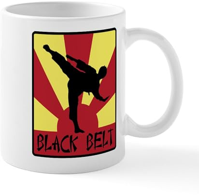 CafePress Black Belt Mugs 11 oz (325 ml) Ceramic Coffee Mug