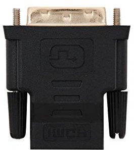 Nanocable 10.15.0700 - Adattatore DVI-HDMI, maschio-femmina, 24 + 1/M-HDMI A/H, nero