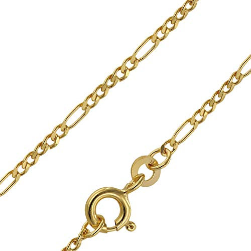 trendor Goldkette 333 Gold für Damen und Herren Figaro Diamantiert 71811 42 cm