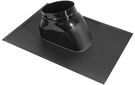 Solin pour terminal, avec bavette standard 500x500, 25° à 45° Ubiflex diamètre 80/125 Noir Réf. 189901