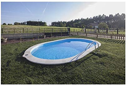 Gre Piscina in acciaio ovale seppellire 600 x 320 x 120 cm