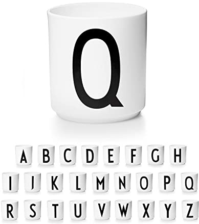 Design Letters Tasse a Cafe (A-Z) | Cadeau Noel Homme, Cadeau Noel Femme | Idéal pour Decoration Noels, Decoration Table | Porcelaine Mug avec Initiale | Tasse Cappuccino | Tasses à thé, 250 Ml