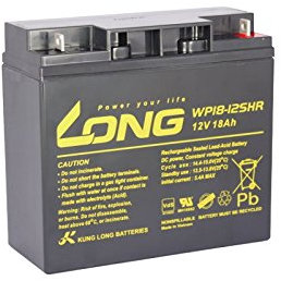 Blei Akku Batterie Kung Long 12V 18Ah 12Volt 18Ah wie 17Ah, 19Ah, 20Ah, 22Ah VdS geprüft