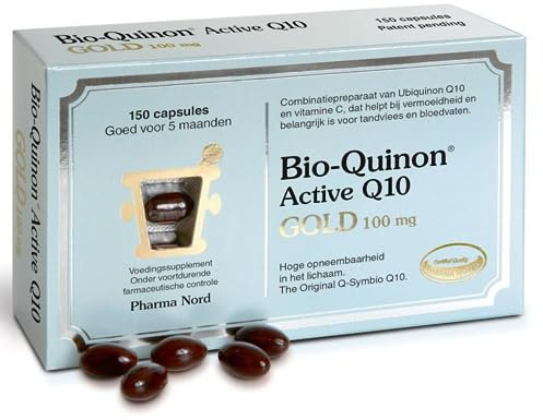 Pharma Nord Bio-Quinone Gold Coenzyme Q10 100mg | The Original CoQ10 | High Absorption, Backed by Research | Essential Antioxidant for Energy, Heart Health and Fertility Support* | 150 Capsules