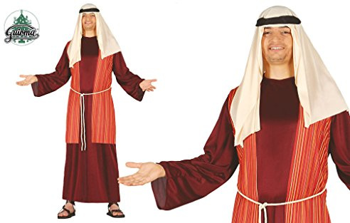 Costume pastore arabo rosso giudeo Presepe vivente folla Passione di Cristo