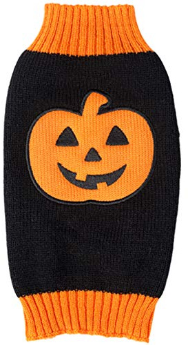 BOBIBI Pet Holiday Halloween Pumpkin Pet Clothes Dog Sweater