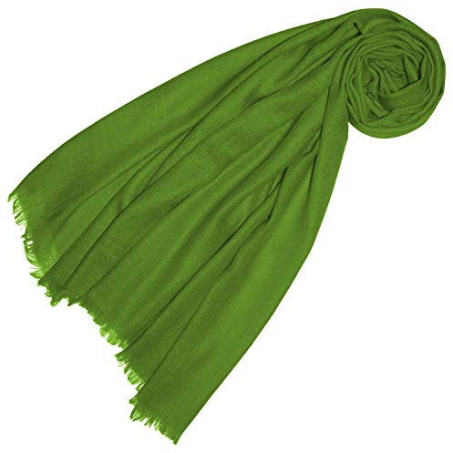 Lorenzo Cana Luxus Pashmina Damen Schal Schaltuch 100% Kaschmir leicht kuschelweich Kaschmirschal Kaschmirtuch Kaschmirpashmina einfarbig 78312