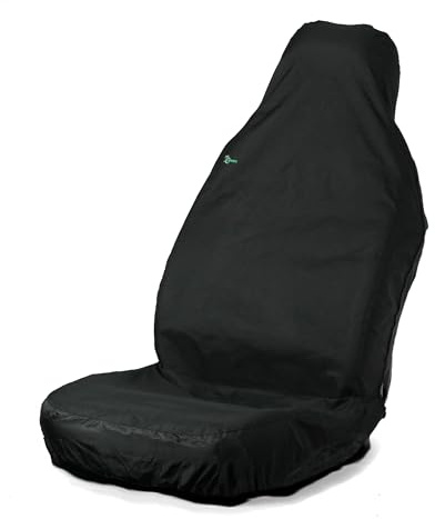 TOWN & COUNTRY COVERS | 3D Universal Car Seat Cover, Front Seat Cover, Heavy Duty, Waterproof, Van Seat Covers, Designed in the UK, Car Seat Covers, Oil & Mud Resistant, Black