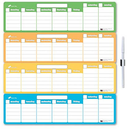 Tropical Dream: Dry Erase Magnetic Calendar, by Dream-n-Play, Dim:13.5x14 (O140T10)