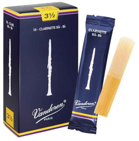 Vandoren CR1035 - Caja de 10 cañas tradicional n.3.5 para clarinete