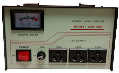 1000 Watt Step Up/Down Voltage Converter Transformer AVR-1000, 5 Year Warranty, Fuse Protection and Automatic Voltage Regulator - Two Way Transformer - 110 to 220 V or 220 to 110 V 110/120/220/240V