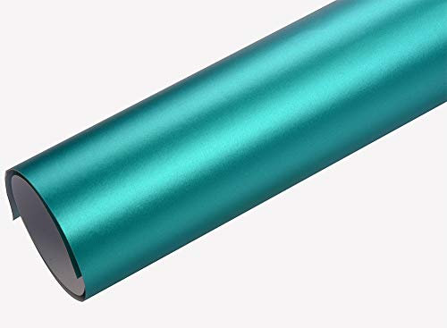 Neoxxim 12€/m2 Premium - Auto Folie - Chrom MATT Grün Ice 200 x 150 cm - blasenfrei Lackfolie Lackschutzfolie