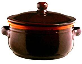 Colì Maioliche e Terrecotte dal 1650 Brunella Tegame con Coperchio, Terracotta, Marrone, 24x12