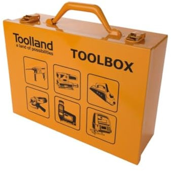 Toolland Maschinenkoffer, für Elektrowerkzeug, Metall, Gelb, 320 x 230 x 110 mm