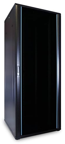 DSIT 42U serverskåp med glasdörr 800x800x2000mm (BxDxH)