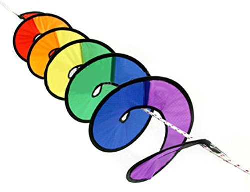 Rainbow Wind Spinner Tent Garden Outdoor Lawn Decoration Nylon Colorful