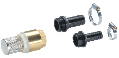 Gardena Saugfilter mit Rückflussstopp, 19 mm (3/4 Zoll) / 25 mm (1 Zoll): Effizienter Schlauchfilter zum Anschluss an den Saugschlauch, robust (1728-20)