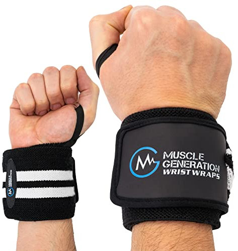 Handgelenk Bandage mit Daumenschleife für Fitness-zubehör von Musclegeneration, Wrist-Wrap für Krafttraining, Bodybuilding, Handgelenkstütze, Handgelenkschoner | Für jede Handgröße passend